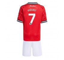 Manchester United Mason Mount #7 Koszulka Podstawowa dzieci 2025-26 Krótki Rękaw (+ krótkie spodenki)